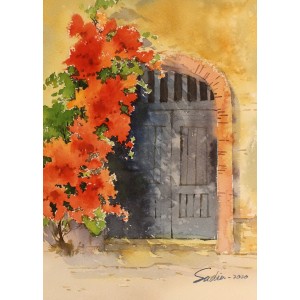 Sadia Arif, 11 x 15 Inch, Watercolor on Paper, Floral Painting, AC-SAD-026